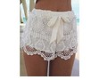 White Lace Shorts