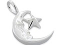 925 Silver Moon & Star Pendant Necklace