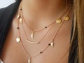 Multi-Layer Golden Bar Necklace. Elegant and trend