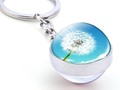 Dandelion Cabochon Keyring