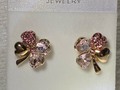 Pink Shamrock earrings
