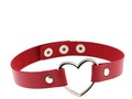 Open Heart Choker in Red