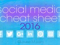 Social Media Cheat Sheet 2016: Must-Have Image Sizes! #webdesign #cheatsheet #socialimages