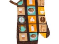 Check out Home Collection Coffee-Themed Cotton Oven Mitts For Cooking (13 inches Long) via eBay