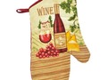 Check out Home Collection Wine-Themed Cotton Oven Mitts For Cooking (13 inches Long) via eBay