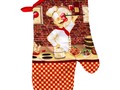 Check out Home Collection Chef-Themed Cotton Oven Mitts For Cooking (13 inches Long) via eBay