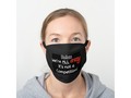 We're All Crazy Black Cotton Face Mask via zazzle