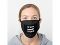 I'm With Stupid... Black Cotton Face Mask via zazzle