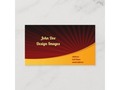 Contemporary Two-tone Beam Business Card via zazzle