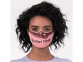 Six Feet Please Bubble Pink Premium Face Mask via zazzle