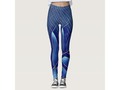 Blue Leaf Leggings via zazzle