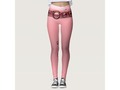 Bubble Pink Leggings via zazzle