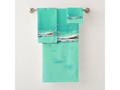 Aqua Bubble Bath Towel Set via zazzle