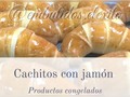 Deliciosos cachitos. Relleno de Jamón.  Relleno de queso crema y Jamón. . . Si estas a dieta tenemos los cachitos de pan integral queso crema bajo en sal y Jamón de pavo. . . Cada cachito pesa 220grs, productos congelados.  Relleno de punta a punta. . . Delivery gratuito. #cachito #jamon #frescos #productoscongelados #calidad #deliverygratuito