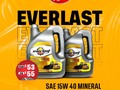 Si estás buscando productos de buena calidad y al mejor precio, solo en #aceitesrogil lo conseguirás👌🏽🔥  Everlast 15W40 mineral  DISPONIBLE🛢️  ¡Te esperamos en todas nuestras sucursales!   Contacta a nuestro equipo de servicio al cliente:   📲Números de ventas Aceites Rogil  +58 412-4814937  +58 424-4610305  📍Estamos en : Valencia  Puerto Cabello  Caracas  Barquisimeto  Acarigua  #galon #aceite #everlast #servicio #automotriz #chevron #mayorista #mantenimiento #cablebujia #aceitesemisintetico #accesorios #tambor #mayor #rogil #compras #venezuela