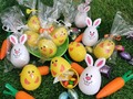 Huevitos de pascua 🐣 . En variedad de diseños y colores, rellenos con huevitos de chocolate y otros dulces, ya listos para regalar 💐🐇🎁 . Puedes hacer tus pedidos escribiendo al 04143247046 o buscarlos directamente en @ambigugourmet  . #huevitosdepascua #huevosdepascua #huevitossorpresa #pascua #easter #regalos #chocolate