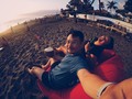 Ending a long day watching the sun set in #Canggu. We did our part supporting local businesses by getting our seats and drinks from a shop ran by locals instead of going to a pretentious and overrated beach club. The view is exactly the same and what we spent here helps raise the economic welfare of the locals. . . . . . #GoPro #HERO5 #GoProMYSG #sunset #sunsetwatching #bali #balilife #beachlife #passionpassport #tropical #skyporn #skylover #weekendvibes