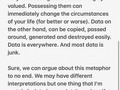 Day 8 — Data and sense. Part 1. … [swipe left above for text]