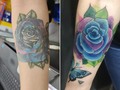 Restauración de tatuaje ..... Antes y después ......