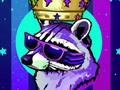 Me: A raccoon with a crown, vaporwave Dall-e: Say less
