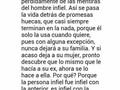 La amante es esa mujer con la que el hombre hace y deshace lo que en su casa, su esposa, no lo complace y ninguno es capaz de sentarse a conversarlo para solventarlo; por eso se acude a la #infidelidad.  La #amante se convierte muchas veces en el objeto #sexual y si llegaran a involucrarse sentimientos, no es que dejará a su esposa porque la situación con ella es demasiado difícil (si llega a dejarla) es porque con la amante todo es más fácil.  Dirá y dará lo que quieres para obtener de ti lo que desea y si le das poder sobre ti, te dominará y mantendrá solo para que seas dependiente económica y #emocionalmente; hasta que llegas al punto que dejarlo te resultará algo que no podrás hacer fácilmente.  Siempre serás la otra, podrás alardear lo que quieras pero siempre estarás oculta y si llegara el día en que todo sea descubierto, preferirá recuperar a su familia o te culpará del daño hecho solo por ser incapaz de reconocer su irresponsabilidad.  Dirá que no volverá a pasar pero solo va a cesar por un tiempo hasta que vuelva a hacerlo y quizás sea contigo o con alguien nuevo.  Aquí lo que se trata es de #autoestima.  De #amor propio y de preguntarte: ¿hasta cuándo seré capaz de seguir aguantando esto? y reconocer que eres capaz de recibir eso de manera independiente con alguien que te quiera bonito, con un amor honesto, fiel, sincero y de respeto: TU MISMA.  Y así estará a tu lado alguien que te trate como prioridad y no como opción sin importar tu posición.  Al menos que no quieras eso.  Este es un tema muy extenso y no es limitante solo a un género, hay hombres que también son amantes de mujeres que están casadas.  Es hora de revisar y lavar los trapos sucios de la casa.