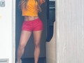 Tarde de llamado de novela calorcito…❤️🧡#camerino #actriz @corazon_guerreroof #corazonguerrero