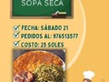 Mi mamá hará carapulcra con sopa seca  Este 21 de enero !  Yo amo este plato ! Me ido a muchos lugares para comer algo tan rico como la que prepara mi mamá y NUNCA encuentro!   ASÍ QUE PIDE AHORA ! Que los platos son contaditos☺️❤️  Entrega por la cuadra 14 de jirón Tacna