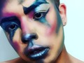 I love the come out of this look, stunning spooky month #halloween #freak #dark #clown #face #guyinmakeup #boyinmakeup #guy #boy #poledance #poledancer #makeup #trendy #love #fun