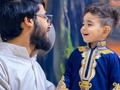 بسم الحسن بدرنه شع وضوه الوطيه  هوَ اولُ الافراحِ فيِ بيتِ الهُدى وبهِ اعتَلى فوقَ العُلى رمَضانُ
