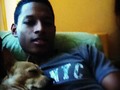 #me #thesensualchocolate and my dog #snoopy sleeping :)