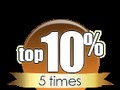This stunning Top 10%, 5 Times #Flirt4Free badge looks great in my collection!