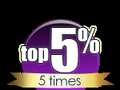 Feeling fabulous about my new Top 5%, 5 Times on Flirt4Free!