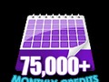 This stunning 75,000 Credits in a Month #Flirt4Free badge looks great in my collection!