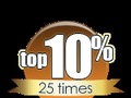Just added a gorgeous new Top 10%, 25 Times badge to my #Flirt4Free collection!