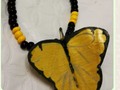 Collar Mariposa Amarilla