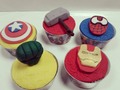 Avenge Cupcakes #Amk#amkgourmet#cupcake#galletas#cake#torta#pastel#bolos#evento#celebraciones#candy #mesadulce#fiestas#instagram#instacake#bolo#sugar#marvel#avenger