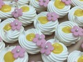 Mini pavlova decoradas #amk #amkgourmet #cake #pastel #torta #postres #fondantcake #fondant #arteenazucar #sugar #sugarart #flowers #sugarflower