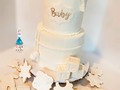 ✨¿Who doesn't love baby showers?✨ a pre welcome for the baby🥺 with this beautiful cake we celebrate it🤭🤩 @amadabeauty  .  .  .  #babyshower #babyshowercookies #babyshowercake #cakeart #cakelover #cakedesign #customcakes #vanillacake #cakeamazing #cakeoftheday #cakelife #fondantcake #cookies #amscake #orlandoflorida