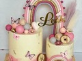butterflies🦋 rainbows🌈 and balloons🎈 nothing better to create the boho chic atmosphere😍✨🍂 with this beautiful cake🥰 special to celebrate the almost arrival of leah😜 @paoladommar 🤍 .  .  .  .  #butterfliescake #bohochiccake #bohostyle #bohovibes #raimbowcake #twinscake #pinkcake #babyshowercake #babyshower #customcakes #cakeart #cakedesign #cakedecorating #cakemaker #cakeamazing #cakelover #cakeoftheday #cakelife #cakeviral #vanillacake #buttecreamtexture #ballonscake #buttercreamcake #chocolatecake #cakestagram #cakebaker #amscake #orlandoflorida