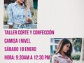 Muselina les pide correr la voz que ya llegó el taller de corte y confección camisa 1 nivel el sábado 18 de Enero a las 9.30am a 12.30PM reserva por Whatsapp 04141405208 telf 0212 2573172