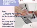Muselina anuncia Seminario de iniciación máquina de coser. Días Lunes 16 de Enero  Horarios:  9:30 AM a 12:30 pm   Aprenderás:  Enhebrar la máquina Llenar bobina Realizar: costura recta zigzag y francesa Pegar: cierre, sesgo y elástico Hacer ojal Conocer todas las puntadas de tu máquina. Reserva tu cupo por Whatsapp  📱 04141406208   #abcdelamaquina #costura #costurerasvenezuela #corteyconfeccion #corteycostura #hazlotumisma #aprendeyemprende #merceriasencaracas  #acoser
