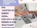 Muselina anuncia Seminario de iniciación máquina de coser. Día: Martes 24 de Enero  Horarios:  9:30 AM a 12:30 pm   Aprenderás:  Enhebrar la máquina Llenar bobina Realizar: costura recta zigzag y francesa Pegar: cierre, sesgo y elástico Hacer ojal Conocer todas las puntadas de tu máquina.  Reserva tu cupo por Whatsapp  📱 04141406208   #abcdelamaquina #costura #costurerasvenezuela #corteyconfeccion #corteycostura #hazlotumisma #aprendeyemprende #merceriasencaracas  #acoser #ilovecoser #merceriasencaracas #mercerias