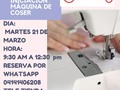 Muselina anuncia Seminario de iniciación máquina de coser. Día: Martes 21 de Marzo Horarios:  9:30 AM a 12:30 pm   Aprenderás:  Enhebrar la máquina Llenar bobina Realizar: costura recta zigzag y francesa Pegar: cierre, sesgo y elástico Hacer ojal Conocer todas las puntadas de tu máquina.  Reserva tu cupo por Whatsapp  📱 04141406208  ☎️ Telf tienda 0212 2573172  #abcdelamaquina #costura #costurerasvenezuela #corteyconfeccion #corteycostura #hazlotumisma #aprendeyemprende #merceriasencaracas  #acoser #ilovecoser #merceriasencaracas #mercerias