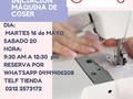 Muselina anuncia Seminario de iniciación máquina de coser. Día: Martes 16 o sábado 22 de Mayo  Escoje el día que se ajuste a tu horario  ( Es una sola clase)  Horarios:  9:30 AM a 12:30 pm   Aprenderás: Enhebrar la máquina Llenar bobina Realizar: costura recta zigzag y francesa Pegar: cierre, sesgo y elástico Hacer ojal Conocer todas las puntadas de tu máquina.  Reserva tu cupo por Whatsapp  📱 04141406208  ☎️ Telf tienda 0212 2573172  #abcdelamaquina #costura #costurerasvenezuela #corteyconfeccion #corteycostura #hazlotumisma #aprendeyemprende #merceriasencaracas  #acoser #ilovecoser #merceriasencaracas #mercerias