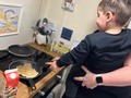 Peppa Pig pancakes for my babies 🤩