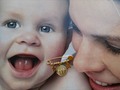Colección Baby&COLOR’S hermoso imperdible para bebes personalizado,chinita protección,plata bañada en oro#baby#personalized#silver#gold#