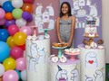 Una divertida decoración de #florkmeme que preparamos con mucho gusto para esta linda cumpleañera 🎉  #florkmemeparty #decoracionflorkmeme #mesaprincipal #candybar #fiestaflorkmeme #decoracionesdefiestas #instafoto #anascakesve