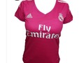 Camiseta Rosada del Real Madrid de mujer.