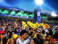 Y el estadio de #Cardenales fue todo #tricolor para recibir a @hcapriles en #ElFuturoSeHacePresente #HayUnCamino