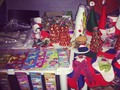 A esta hora bazar navideño en el estacionamiento de Movistar #Bqto #Brownies #Rosquetes dulces y adornos navideños